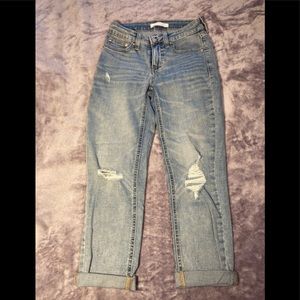 Lauren Conrad skinny crop womens ripped jeans NWOT